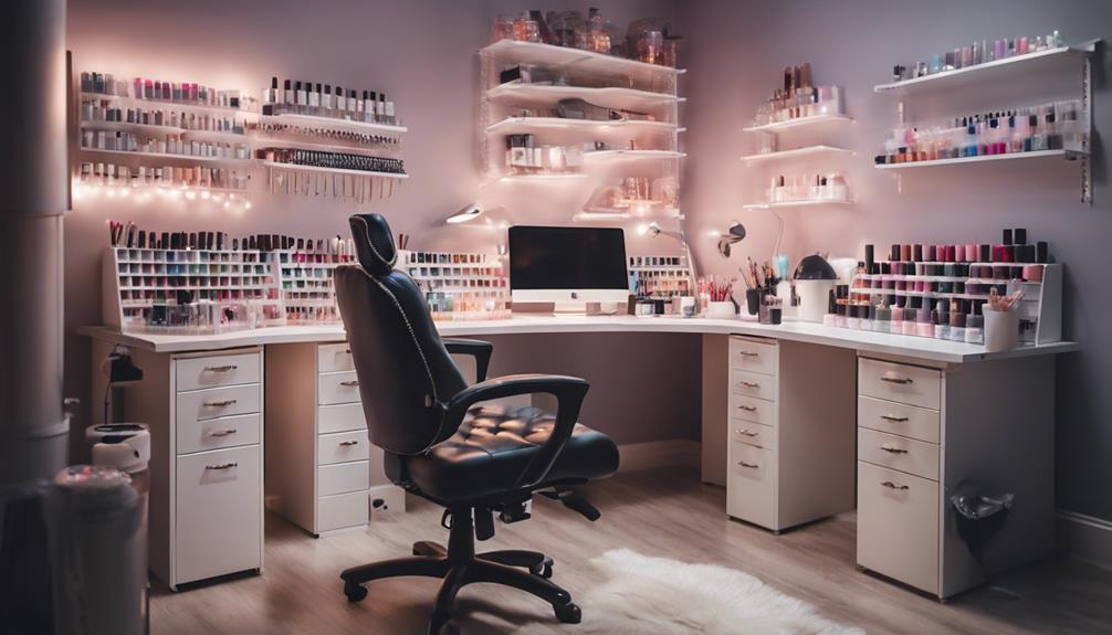 optimal setup for nail technicians