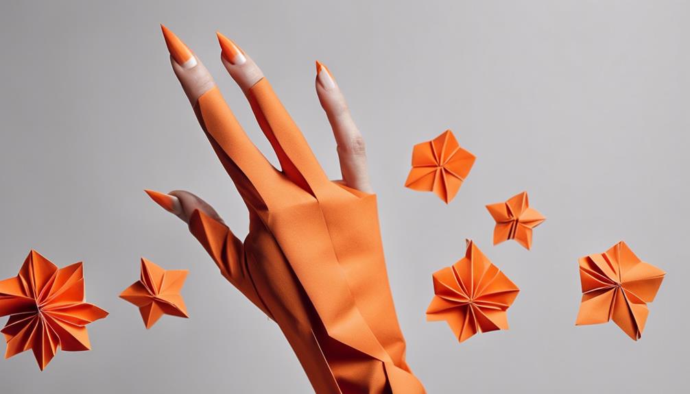 orange nail design inspiration