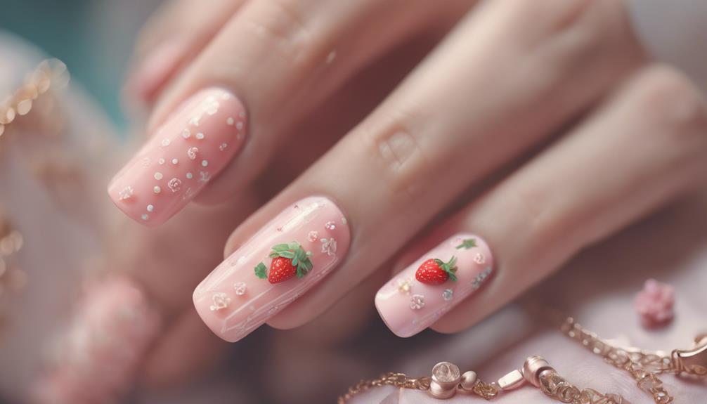 pretty pink coffin nails