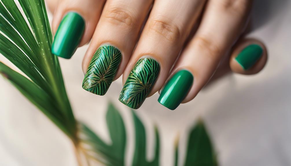 refreshing tropical palm trees
