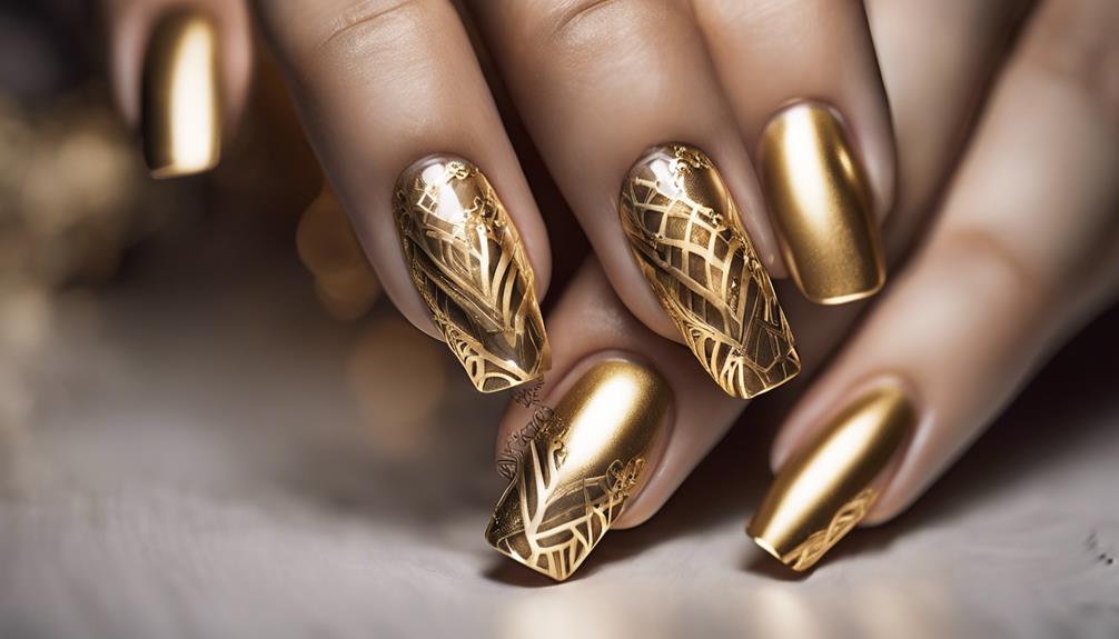 shimmering ornate gold d cor