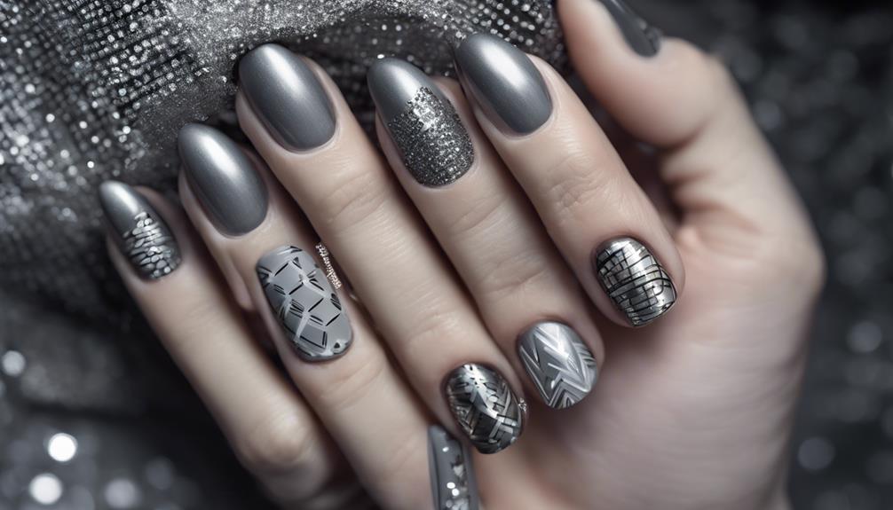 shimmering silver fashion statement