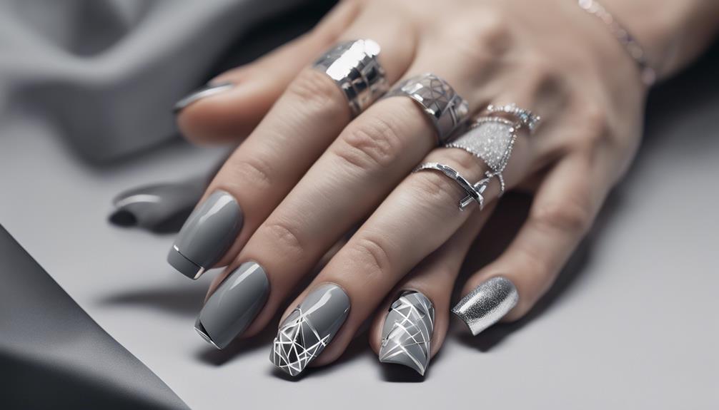 shiny modern silver accents