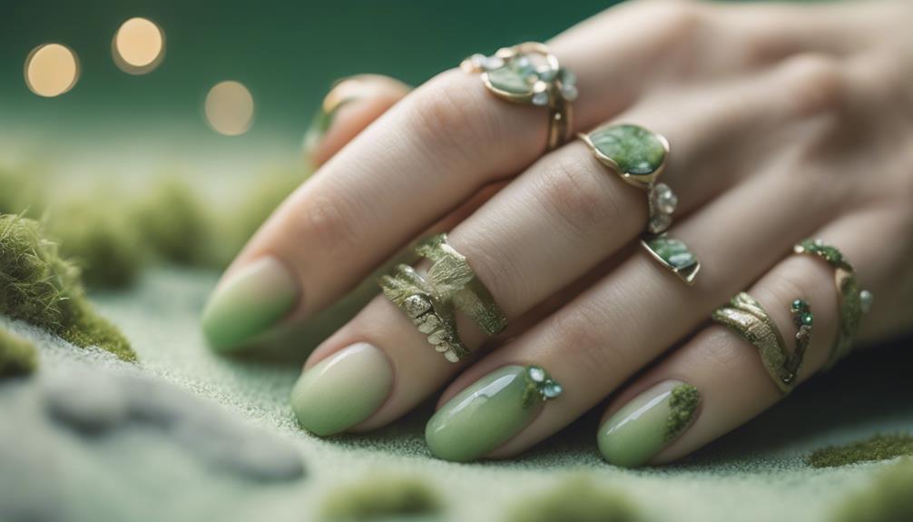 simple tranquil elegant nails