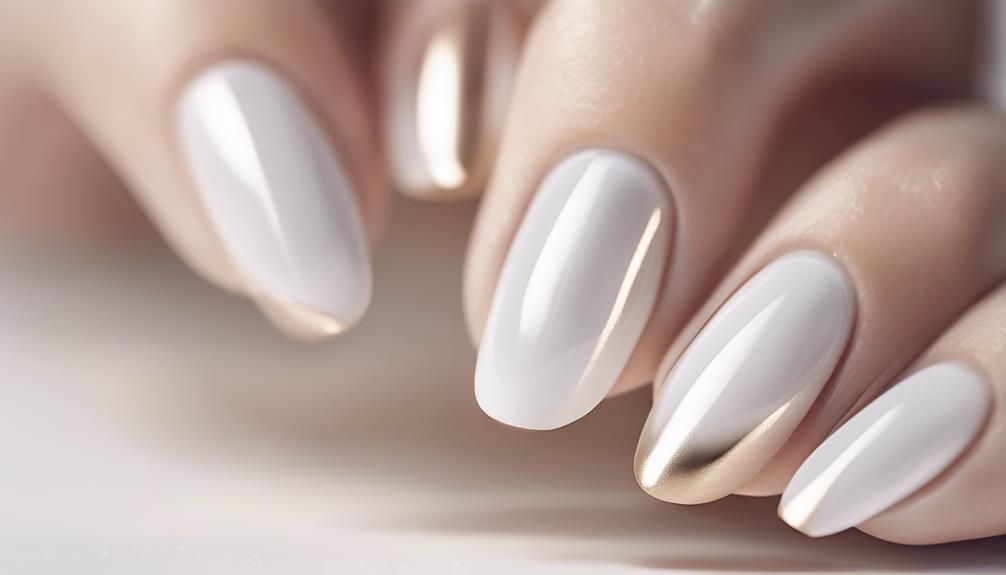 sophisticated manicure with french nails