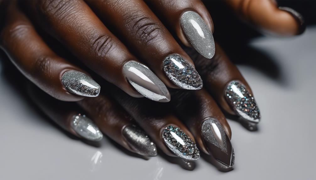 sparkling accent nail ideas