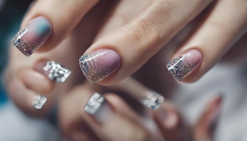 sparkling diamond nail designs