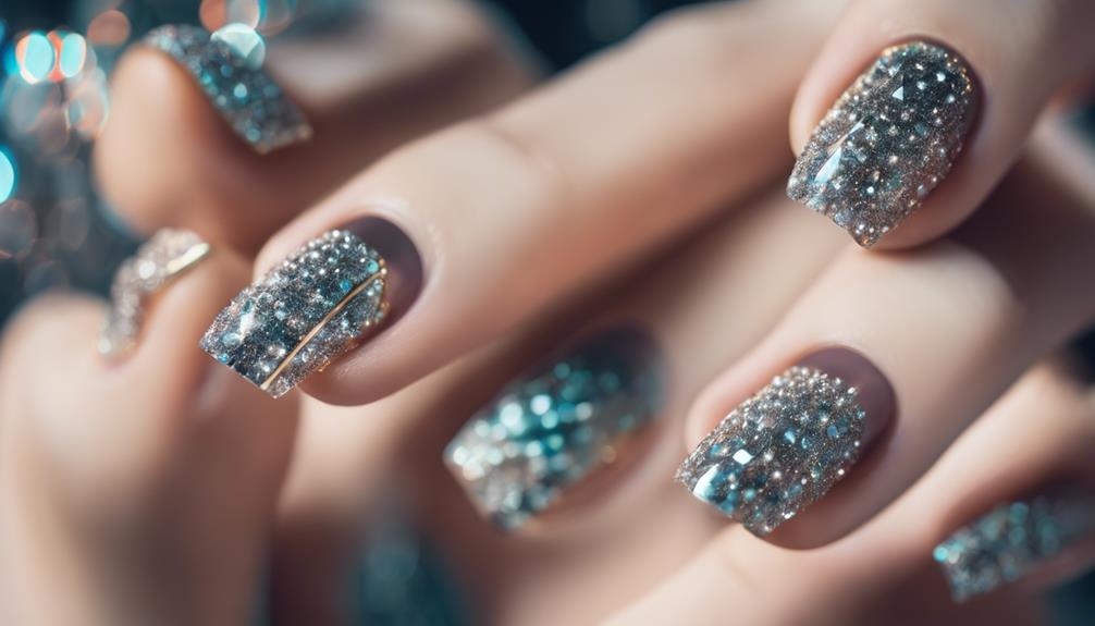 sparkling geometric diamond design
