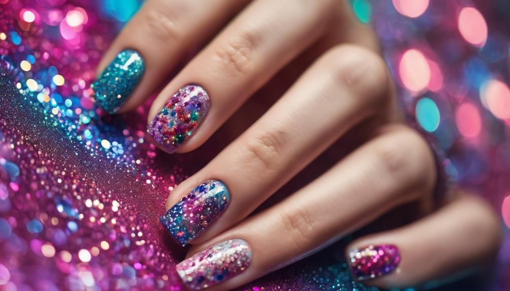 sparkling nail art designs