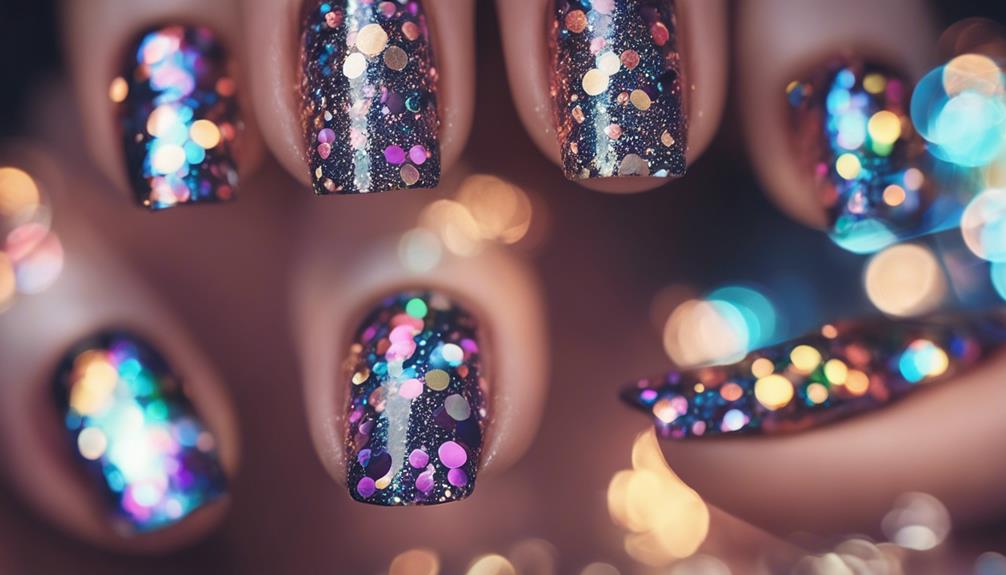 sparkling nail art ideas