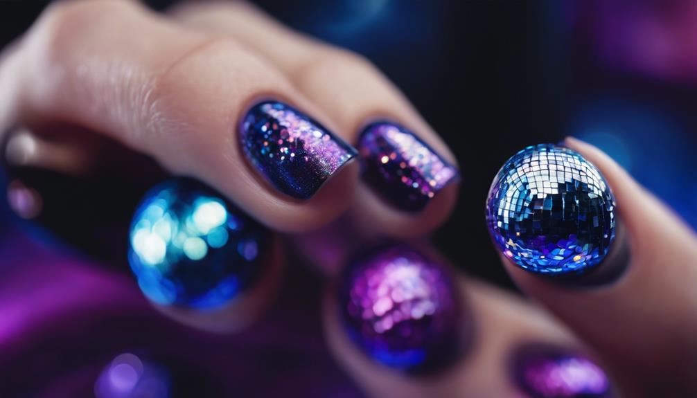 sparkling nail art inspiration