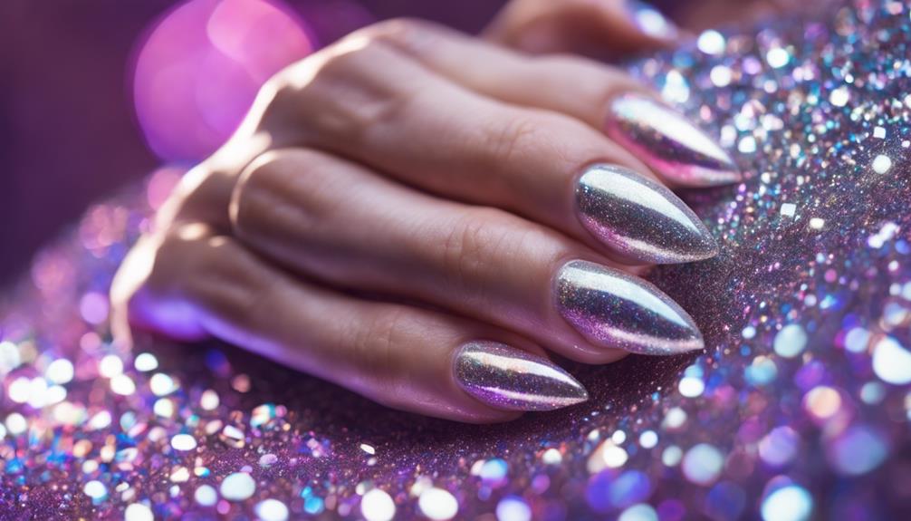 sparkling nail art trend