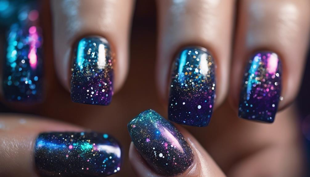 sparkling nail art tutorial