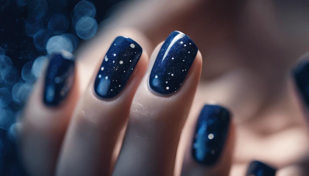 starry night nail art