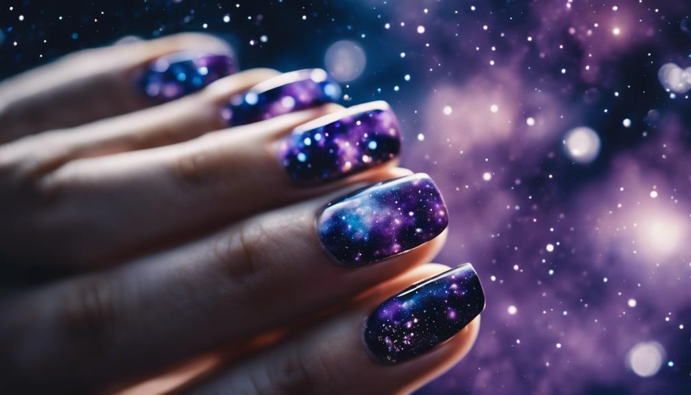 starry night nail art