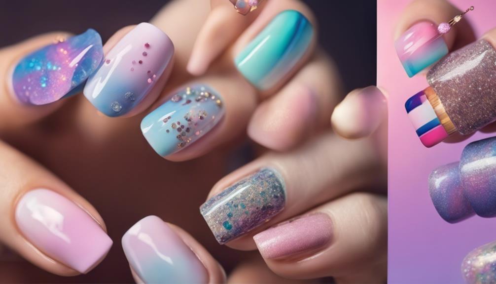 stylish acrylic nail designs