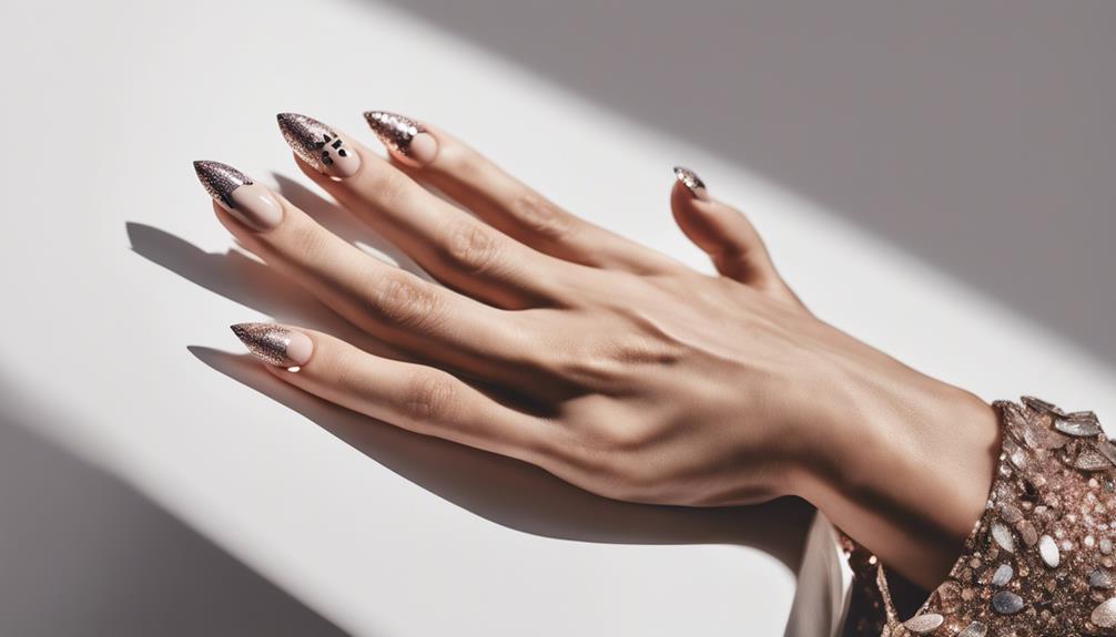 stylish almond nail art
