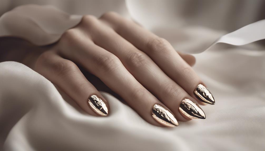 stylish almond nail design