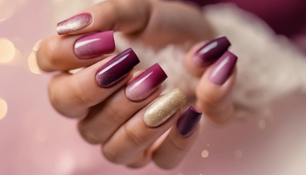 stylish gradient nail art