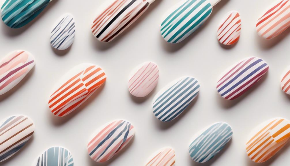 stylish striped nail designs