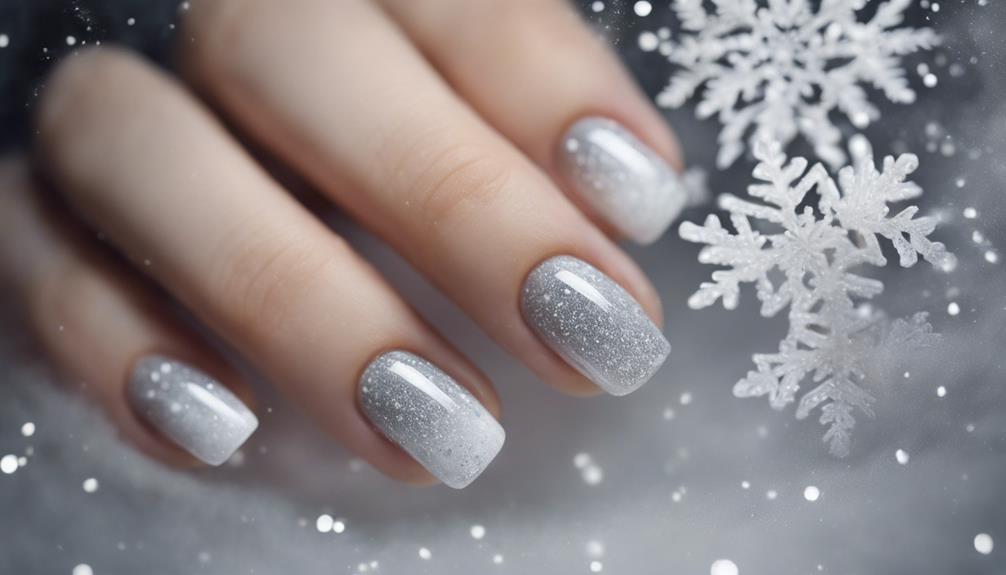 stylish winter gradient effect