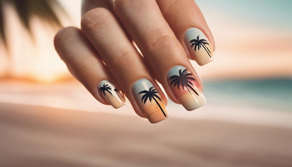 tropical nail art trend
