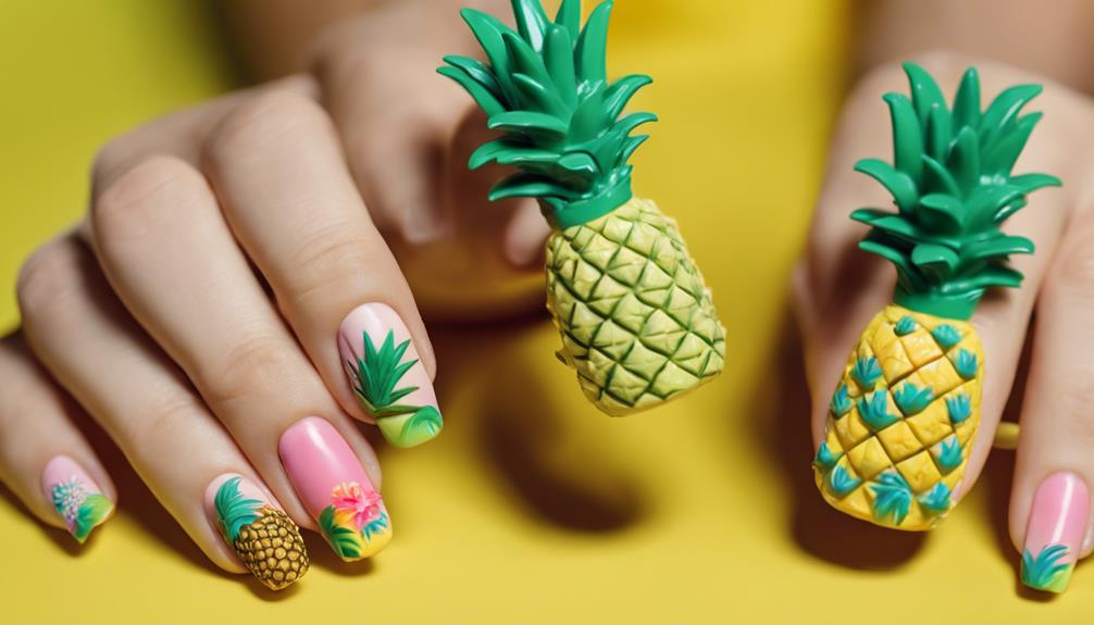 tropical nail art trend