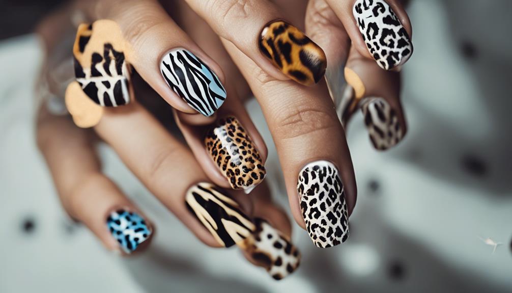 unique animal themed nail designs