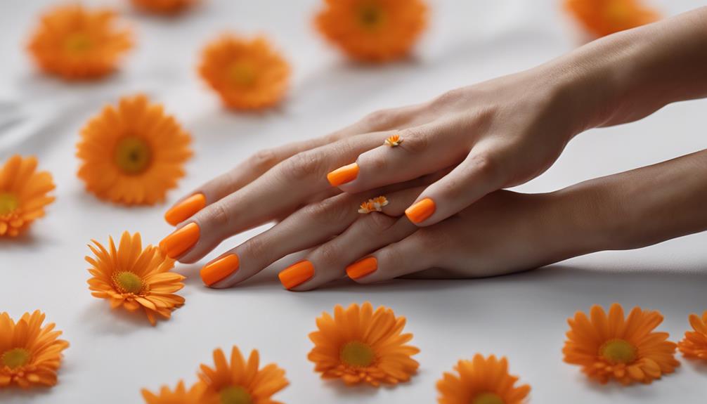 unique floral nail design