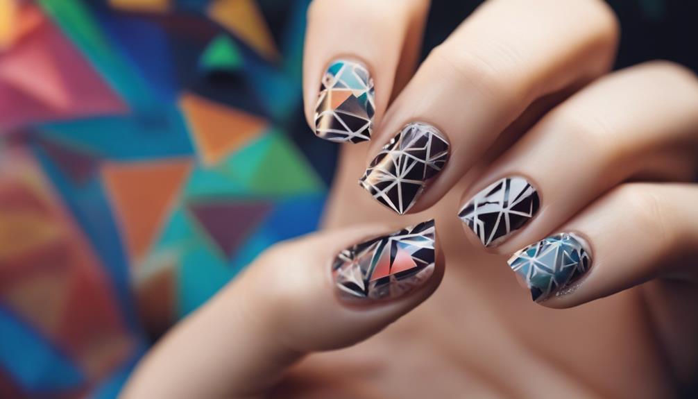 unique geometric art style