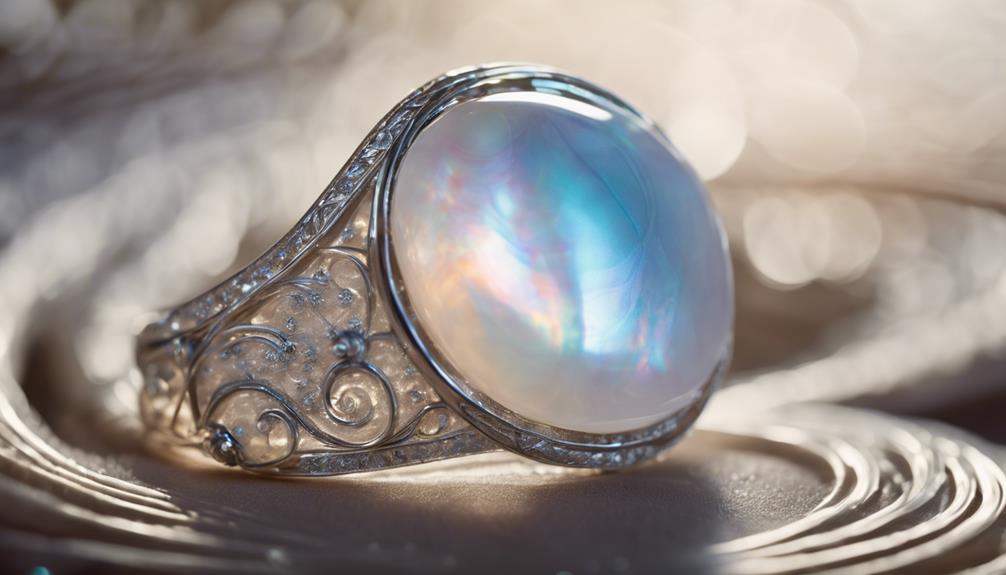 unique iridescent stone decor