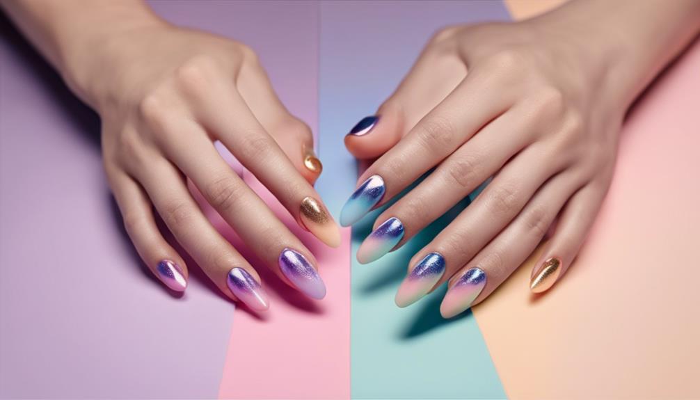 unique ombre nail design