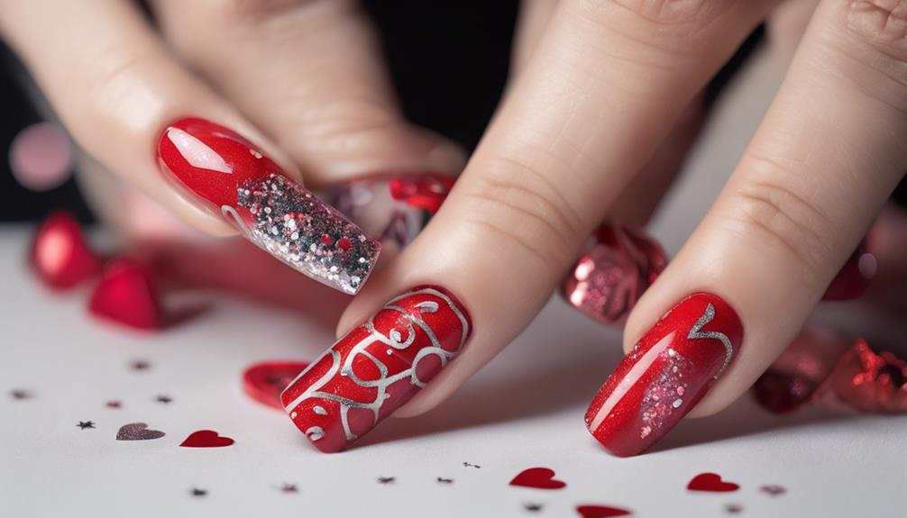 valentine s day nail art