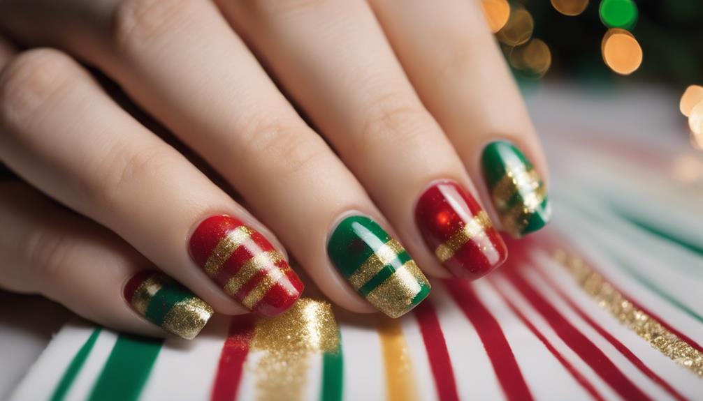 vibrant christmas candy canes