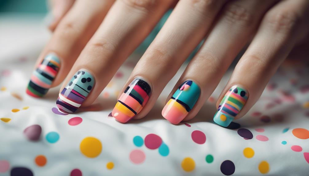 vibrant creative nail designs