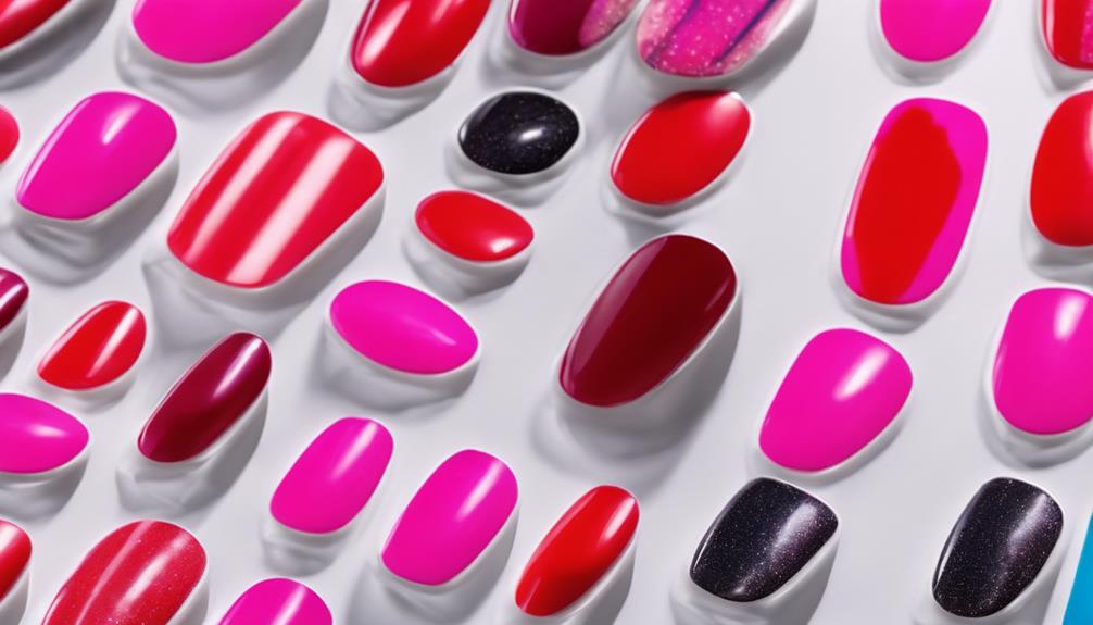 vibrant french manicure style