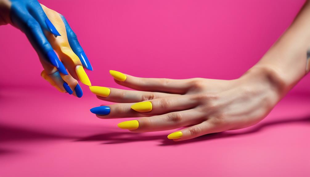 vibrant nail art design