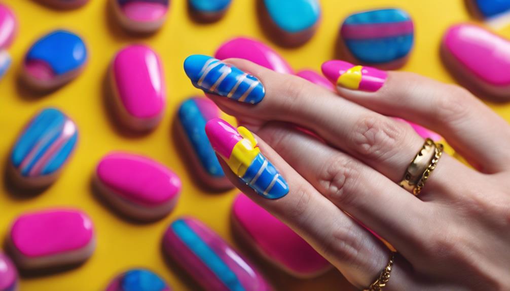 vibrant nail art designs