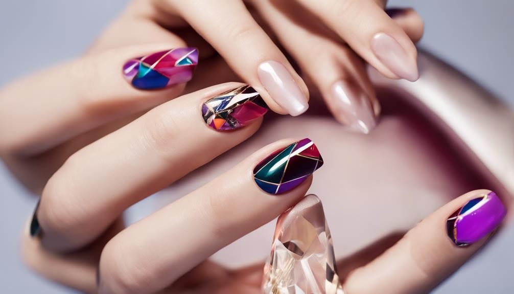 vibrant nail art style