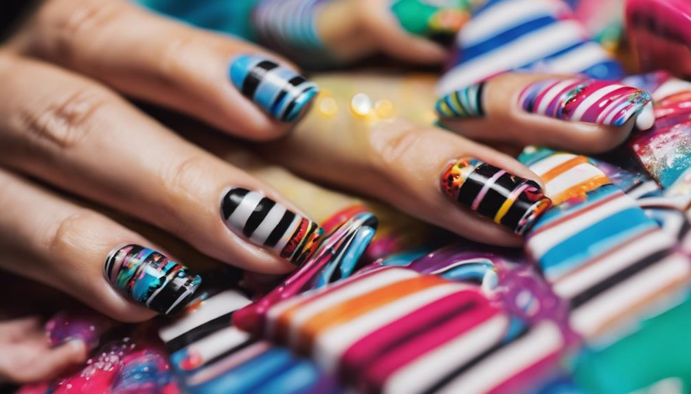 vibrant nail designs showcased