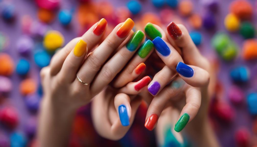 vibrant nail designs showcased