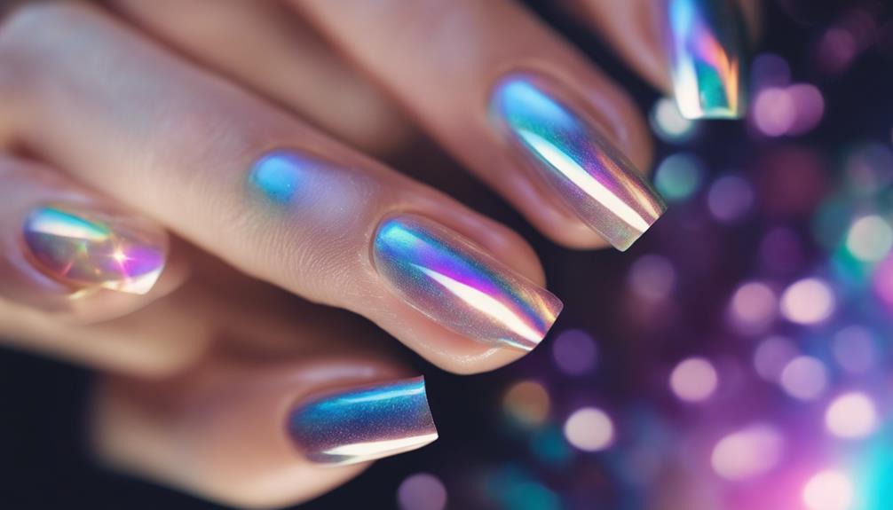vibrant nails crystal aura