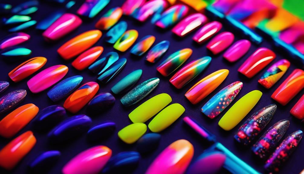 vibrant neon color scheme
