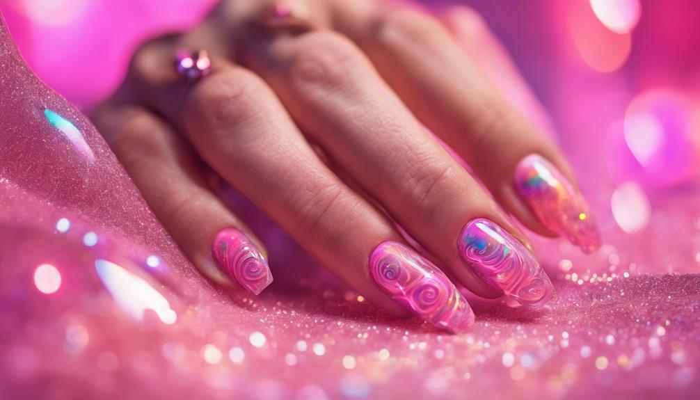 vibrant neon pink artwork