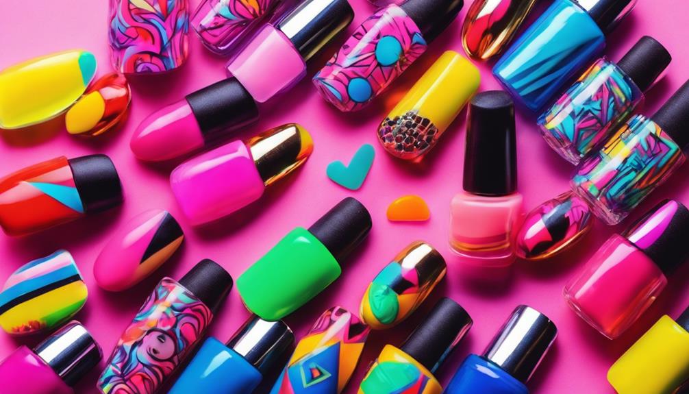 vibrant neon pop art