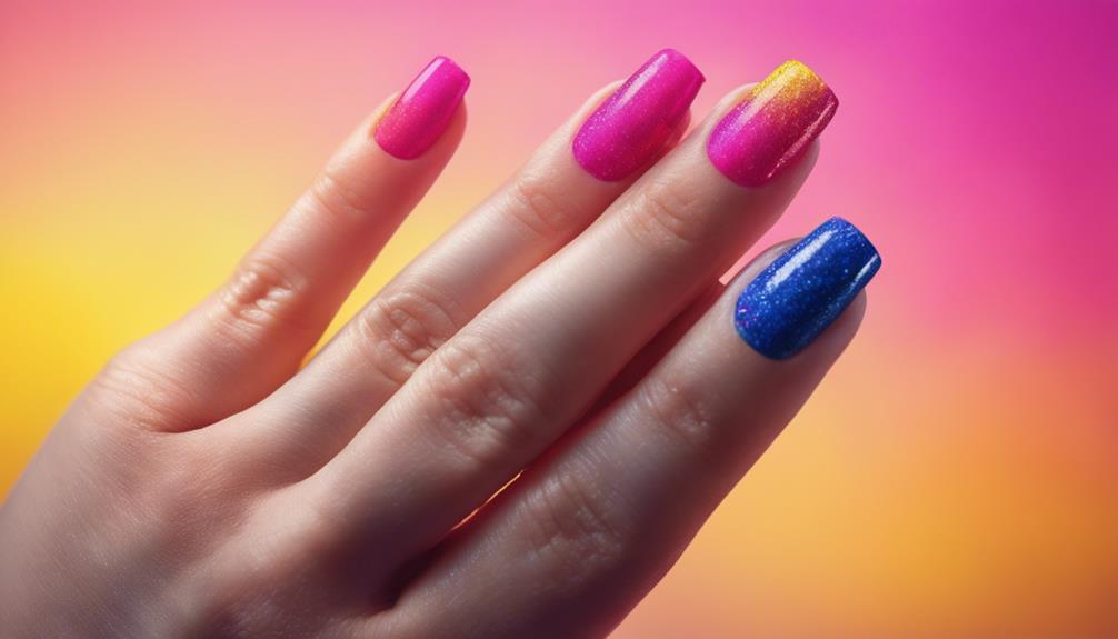 vibrant ombre color gradients