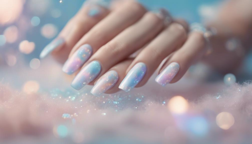 vibrant pastel holographic theme