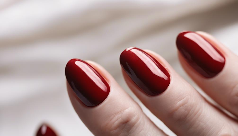 vibrant red nail style