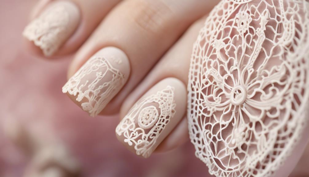 vintage lace nail artistry