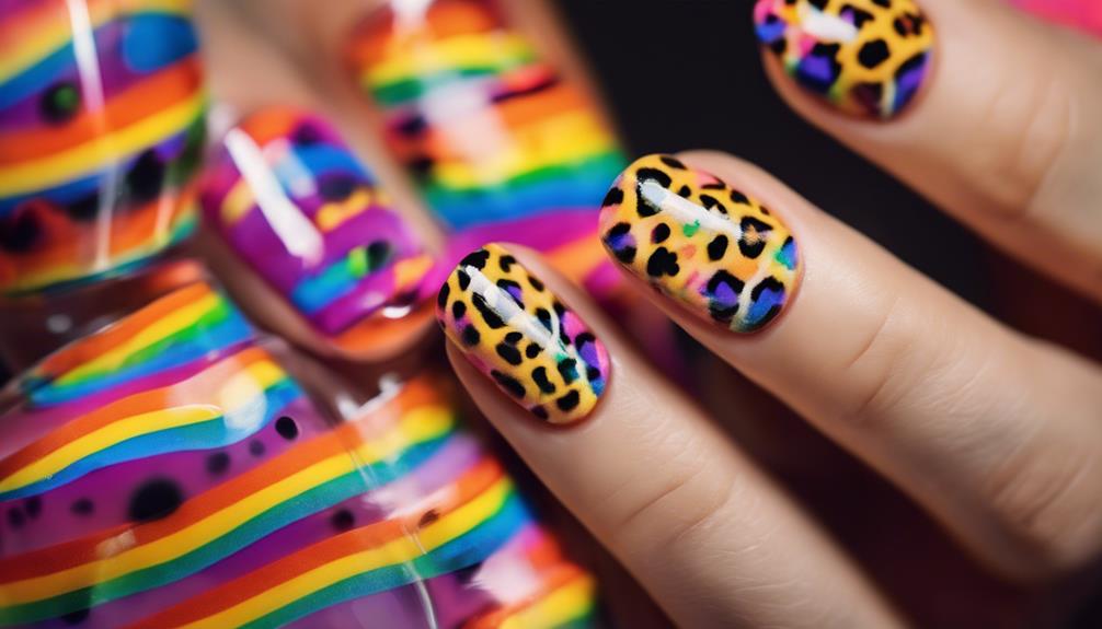 vivid nail art design